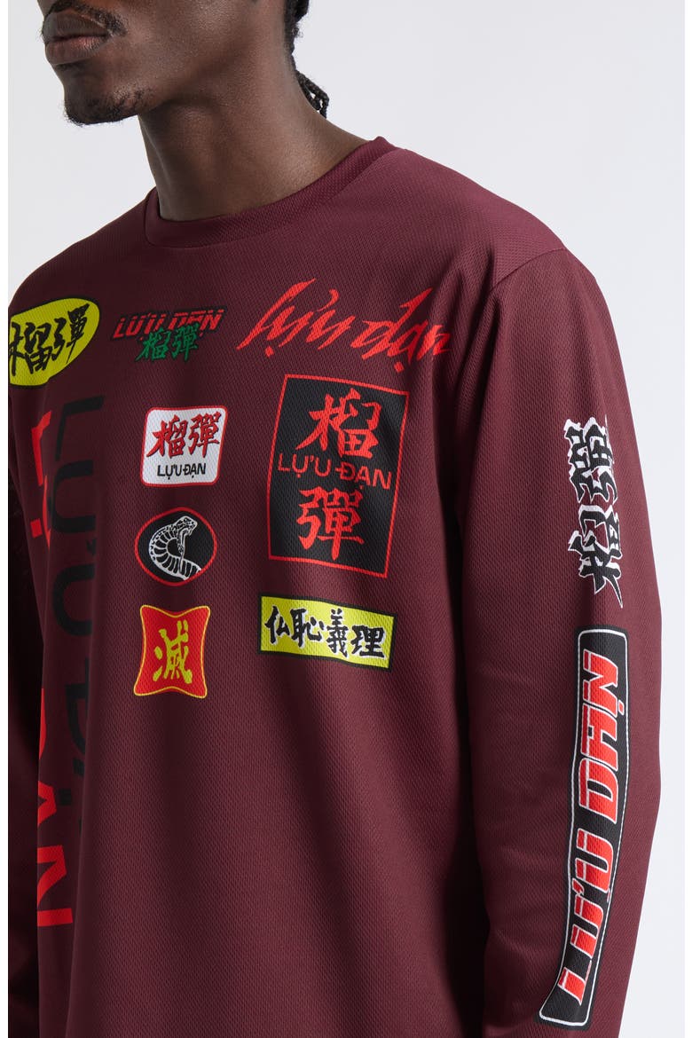 Oversize Long Sleeve Graphic T-Shirt, Alternate, color, DRIED BLOOD MOTOCROSS