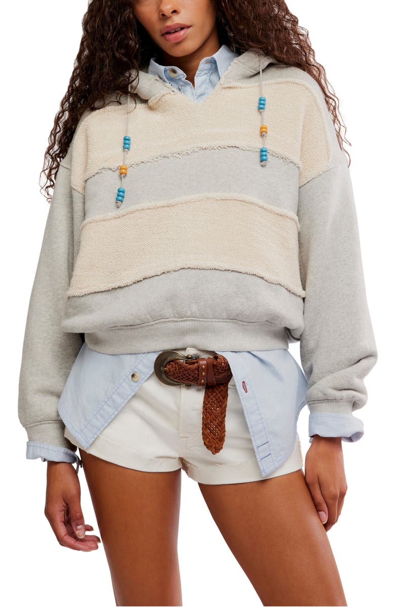 Free People Camp Crush Crop Cotton Blend Hoodie, Main, color,