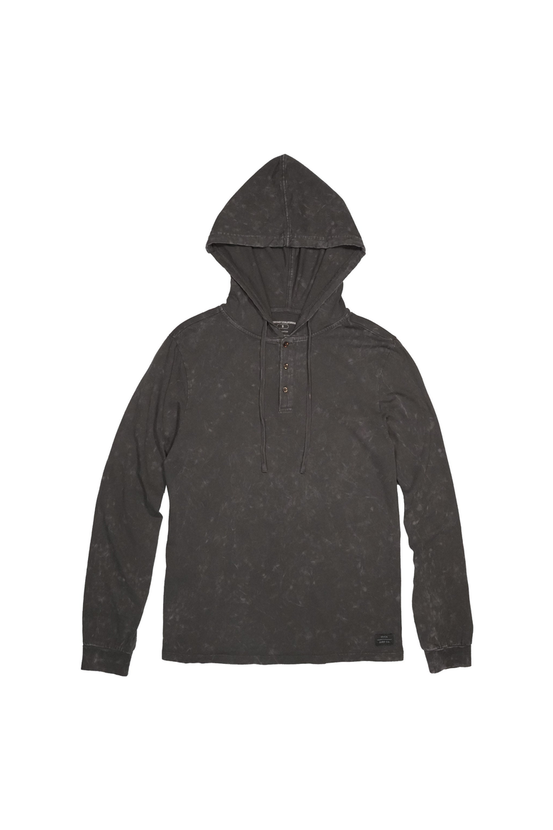 Dawn Patrol Henley Hoodie, Main, color, Grey