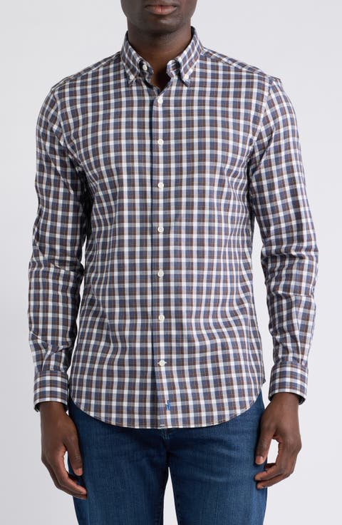 Oak Bluffs Plaid Long Sleeve Button-Down Shirt