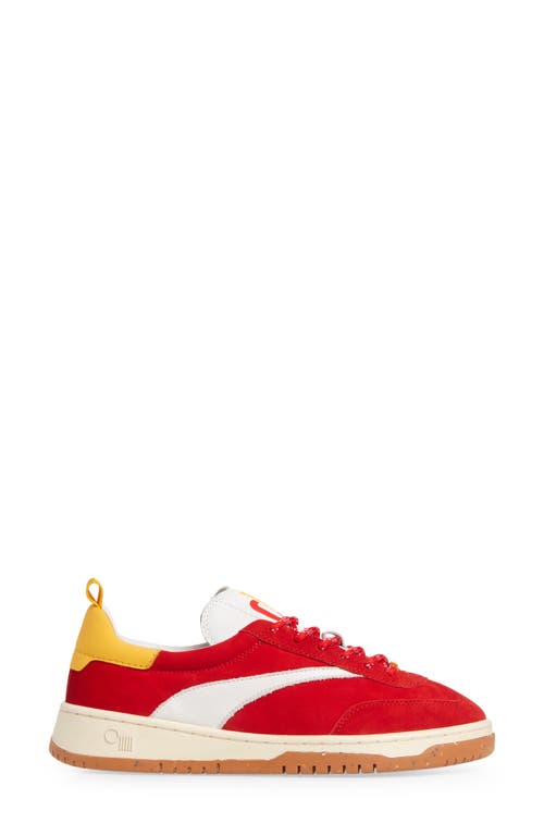Oncept Panama Suede Sneaker In Retro Red