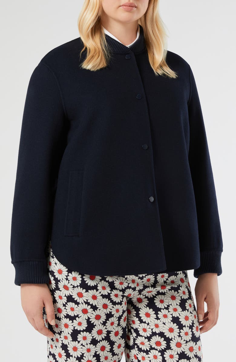 Marina Rinaldi Spaprica Wool Blend Coat, Main, color, 