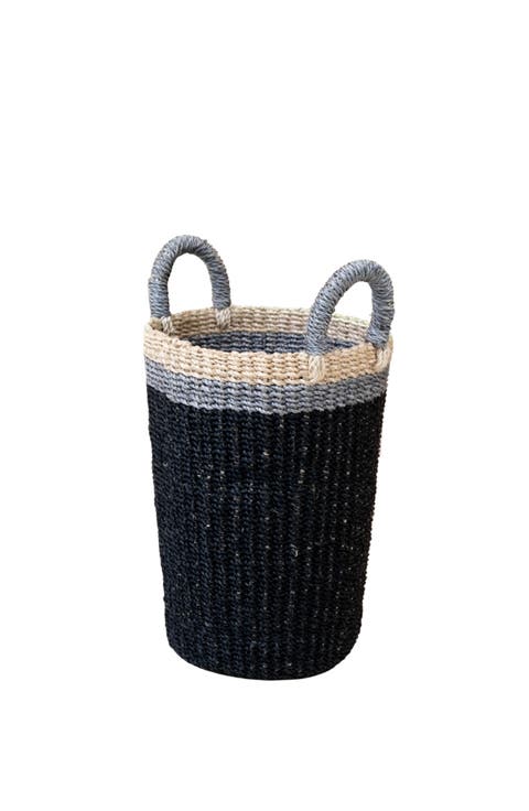 Cylinder Vase Basket with Handles