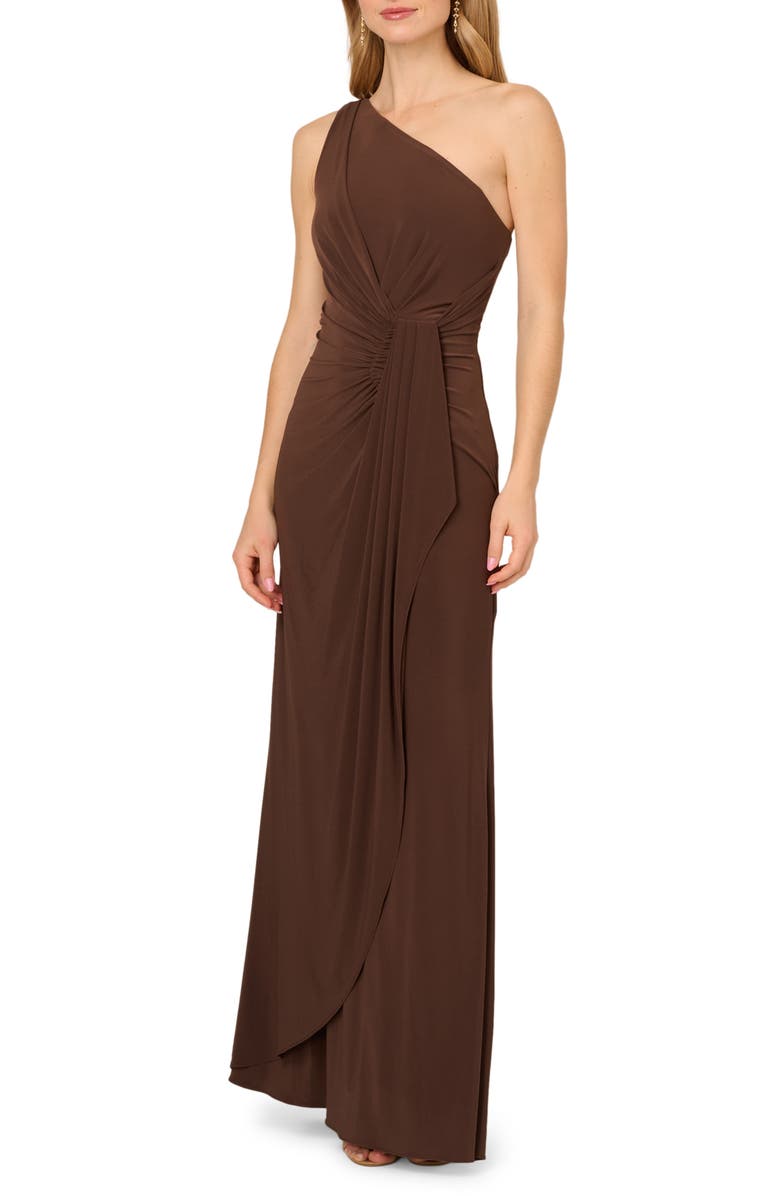 One-Shoulder Jersey Gown