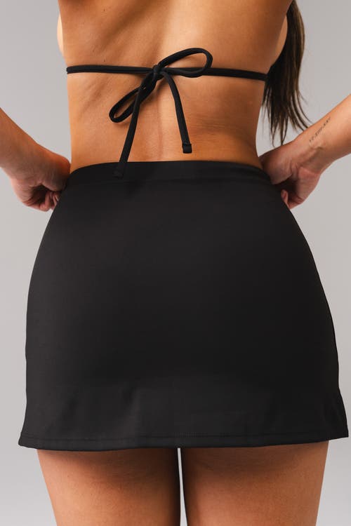 Vitality Tropica Swim Skirt In Black