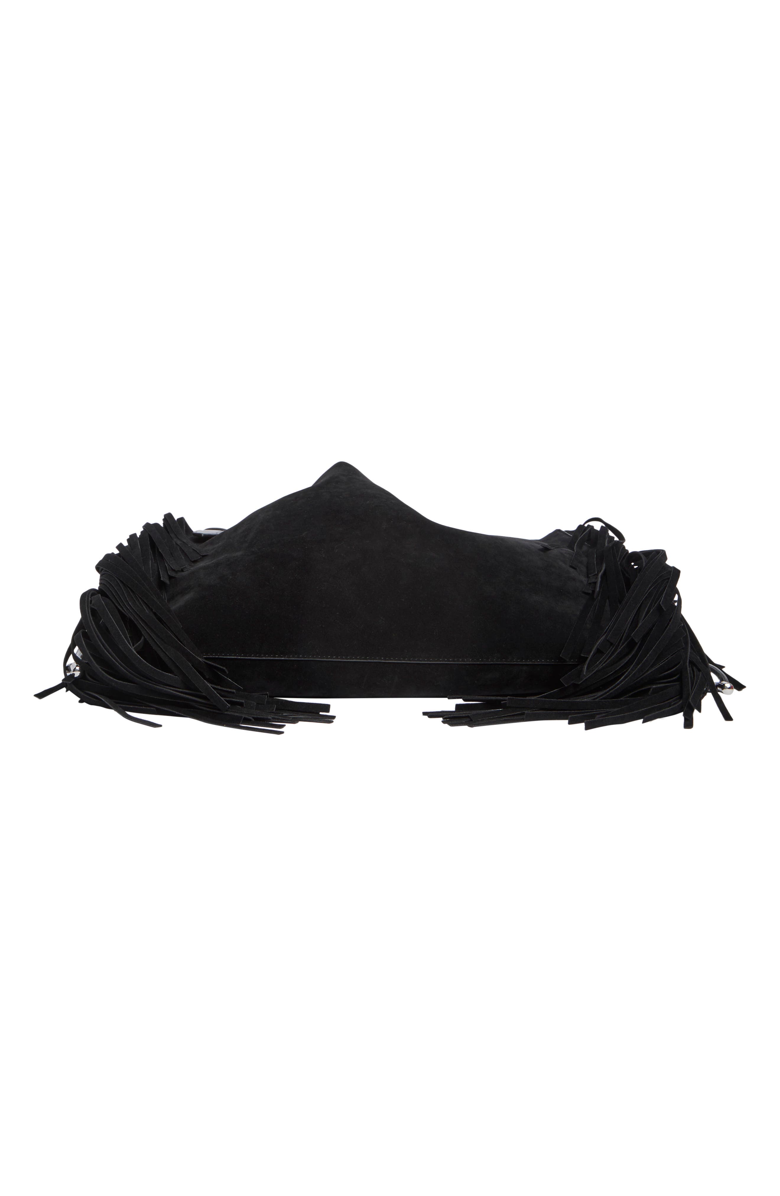 Fringe Tote Bag, Alternate, color, BLACK