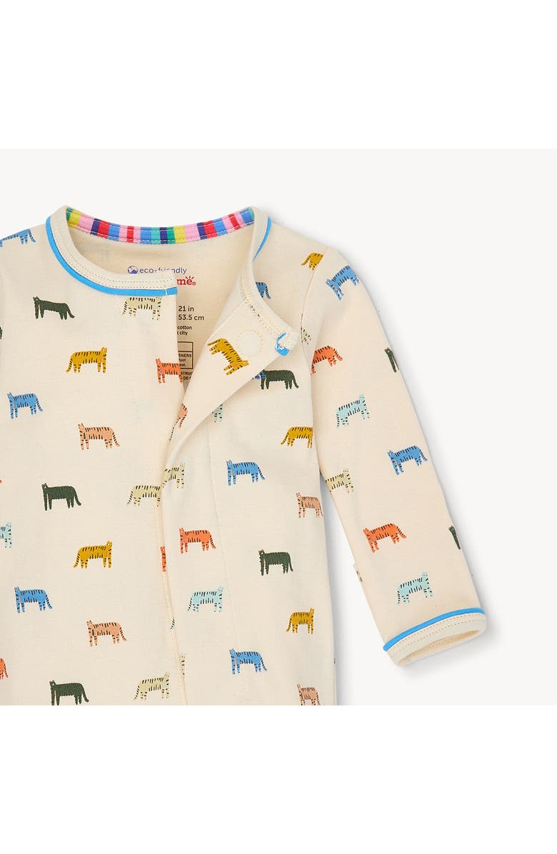 Magnetic Me Le Tigre Organic Cotton Footie, Alternate, color,