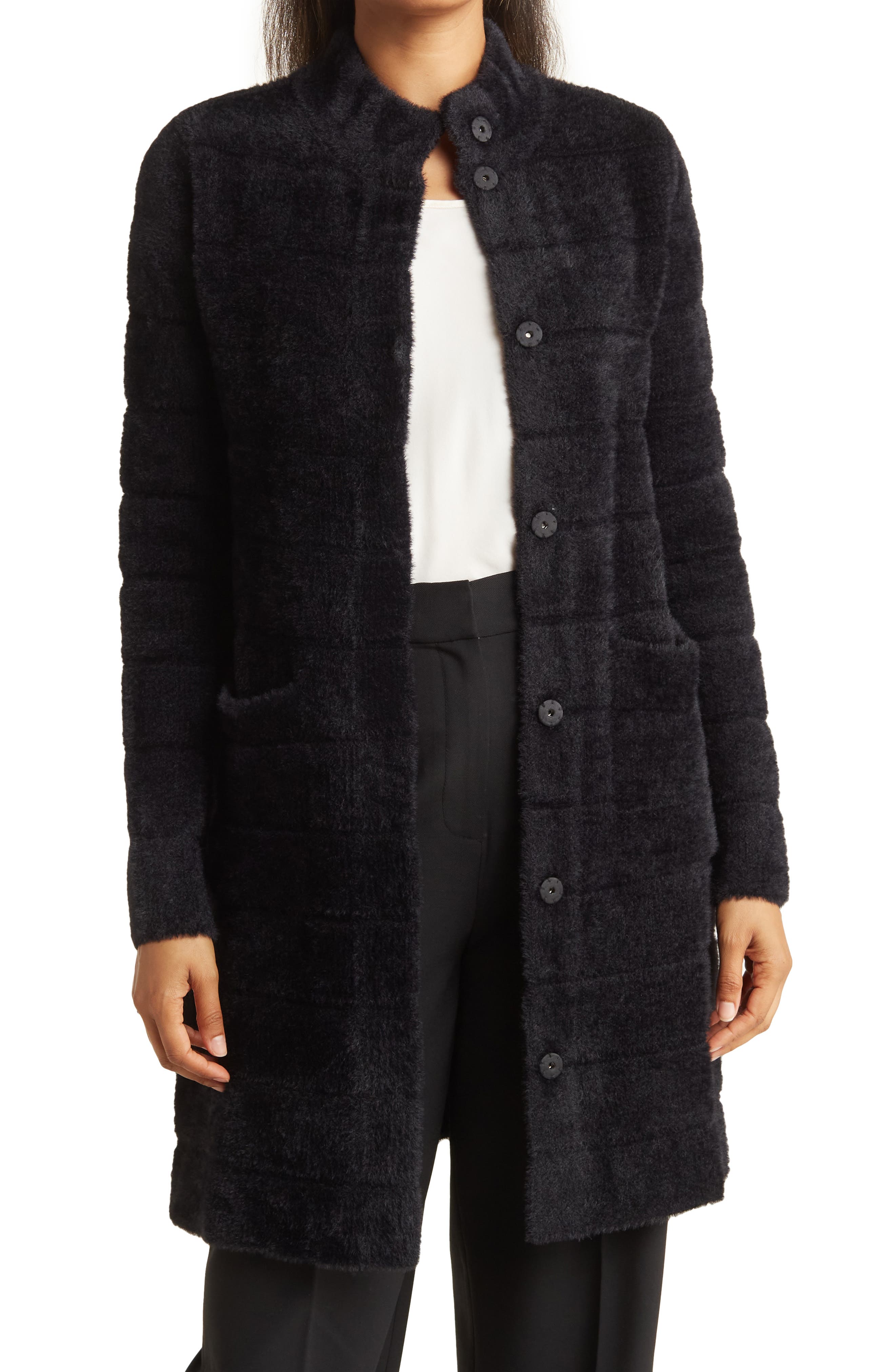 BY DESIGN Colette Quilted Faux Fur Jacket