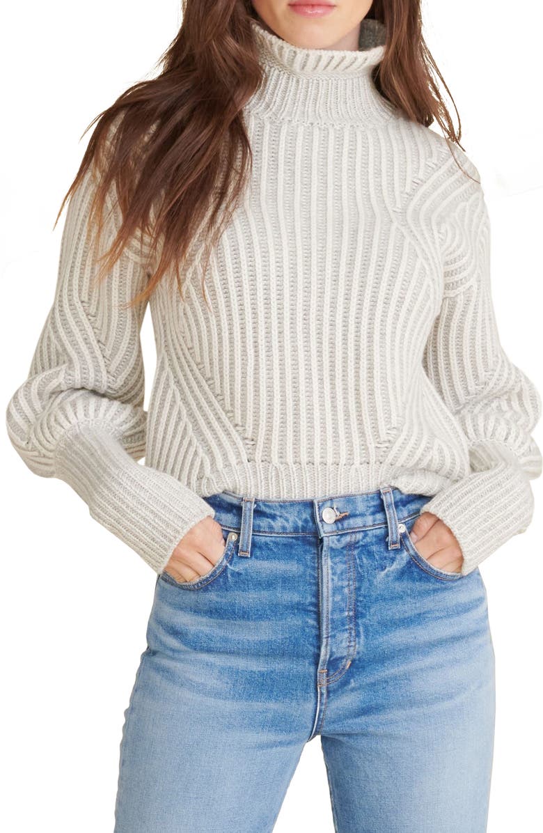 Veronica Beard Rebi Mock Neck Sweater, Main, color, 