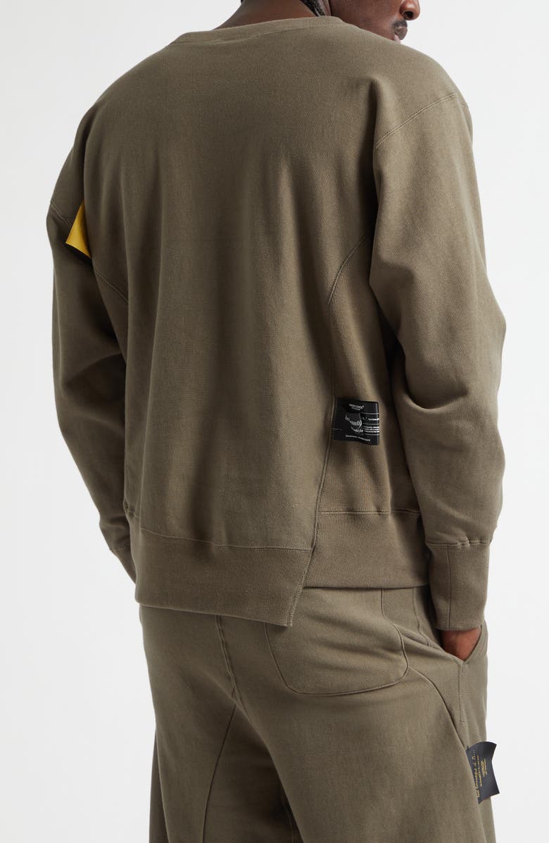 Undercover x Champion Cotton Fleece Sweatshirt, Alternate, color, Khaki Gray