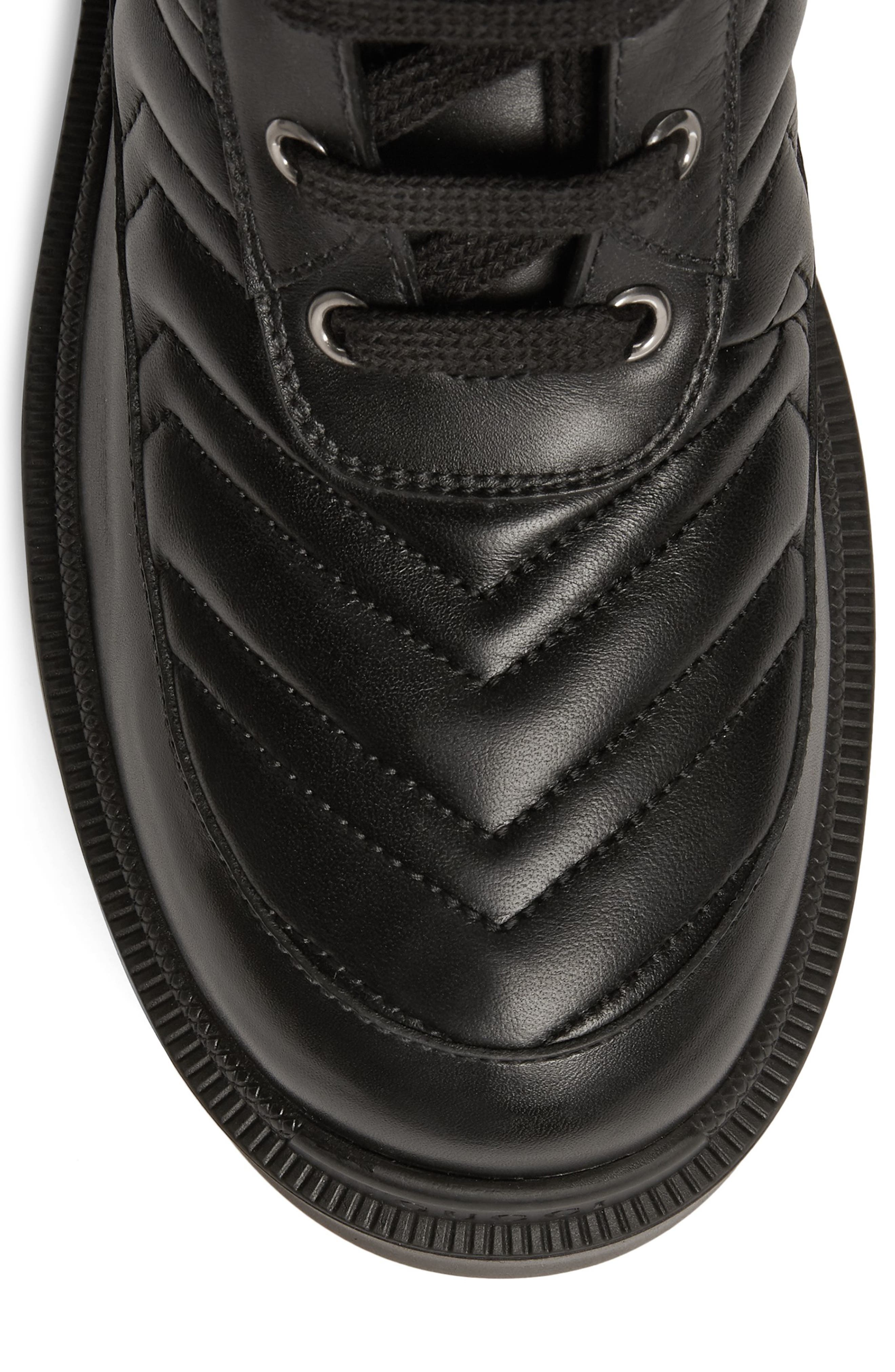 Gucci Frances GG Matelassé Platform Combat Boot, Alternate, color, 