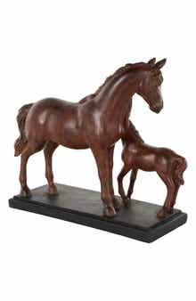 Horse and Foal Sculpture
