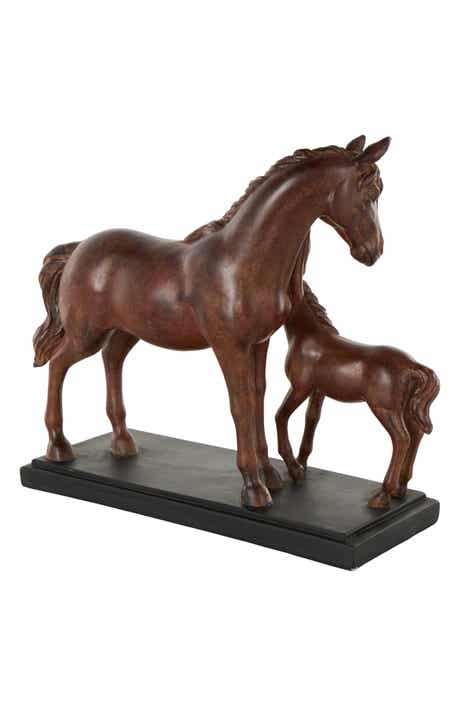 Horse and Foal Sculpture