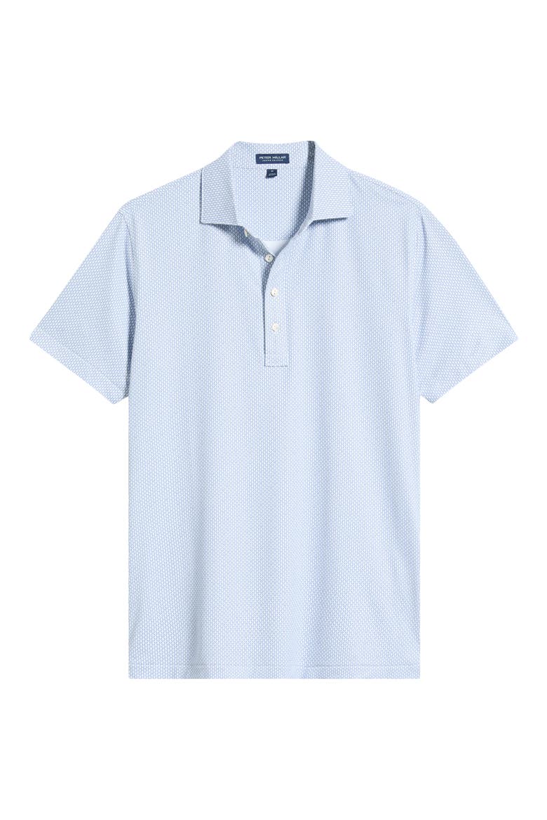 Microprint Performance Jersey Polo, Alternate, color, WHITE