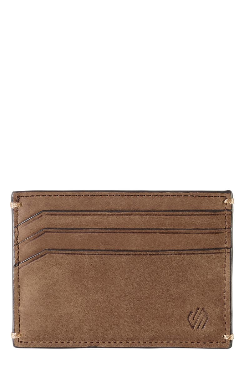 Kingston Leather Card Case, Main, color, TAN OILED