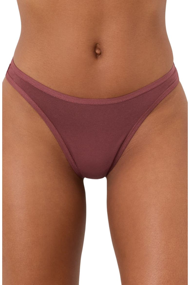 Everyday Classic Fit Thong 5-Pack Made With Organic Cotton, Main, color, Everyday Lakeside Lilies