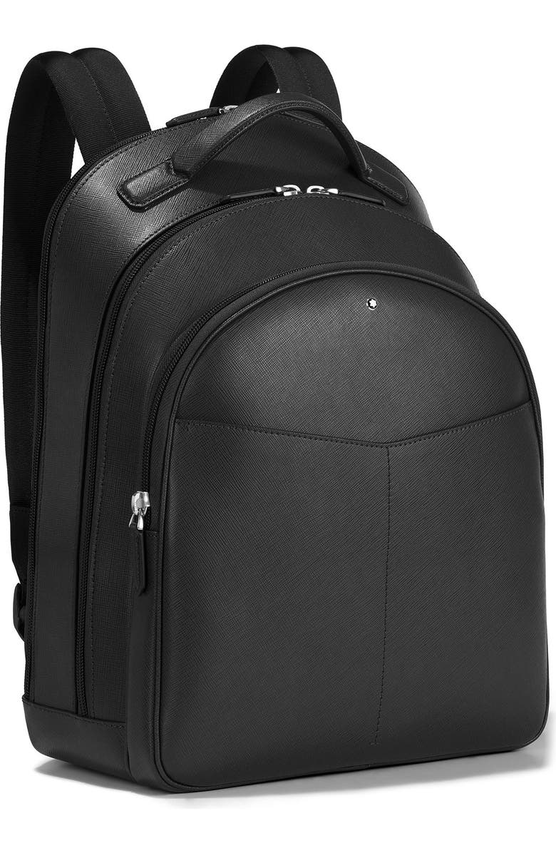 Montblanc Sartorial Leather Backpack, Main, color,