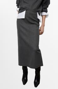 MANGO Opening Pencil Skirt