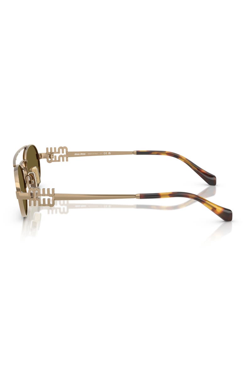 53mm Oval Sunglasses, Alternate, color, 7OE09Z53 DARK BROWN