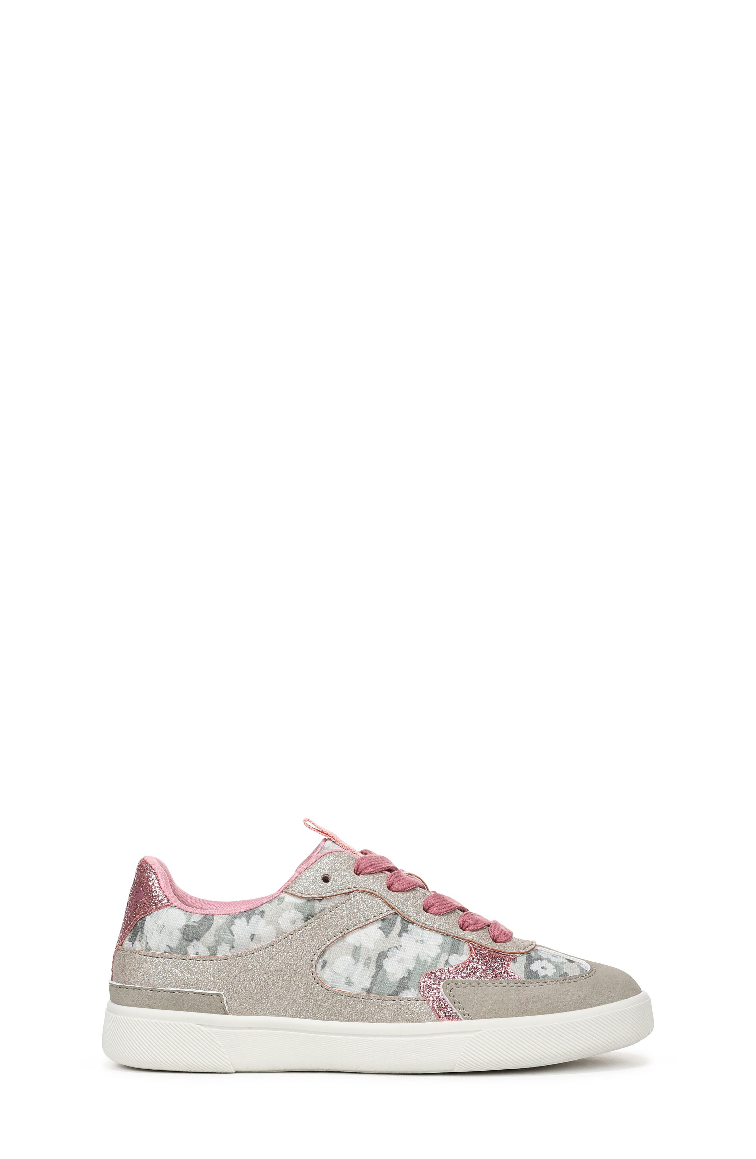 Blowfish Malibu Kids' Tasti-K Sneaker, Alternate, color, Grey Pink Canvas/ Glitter
