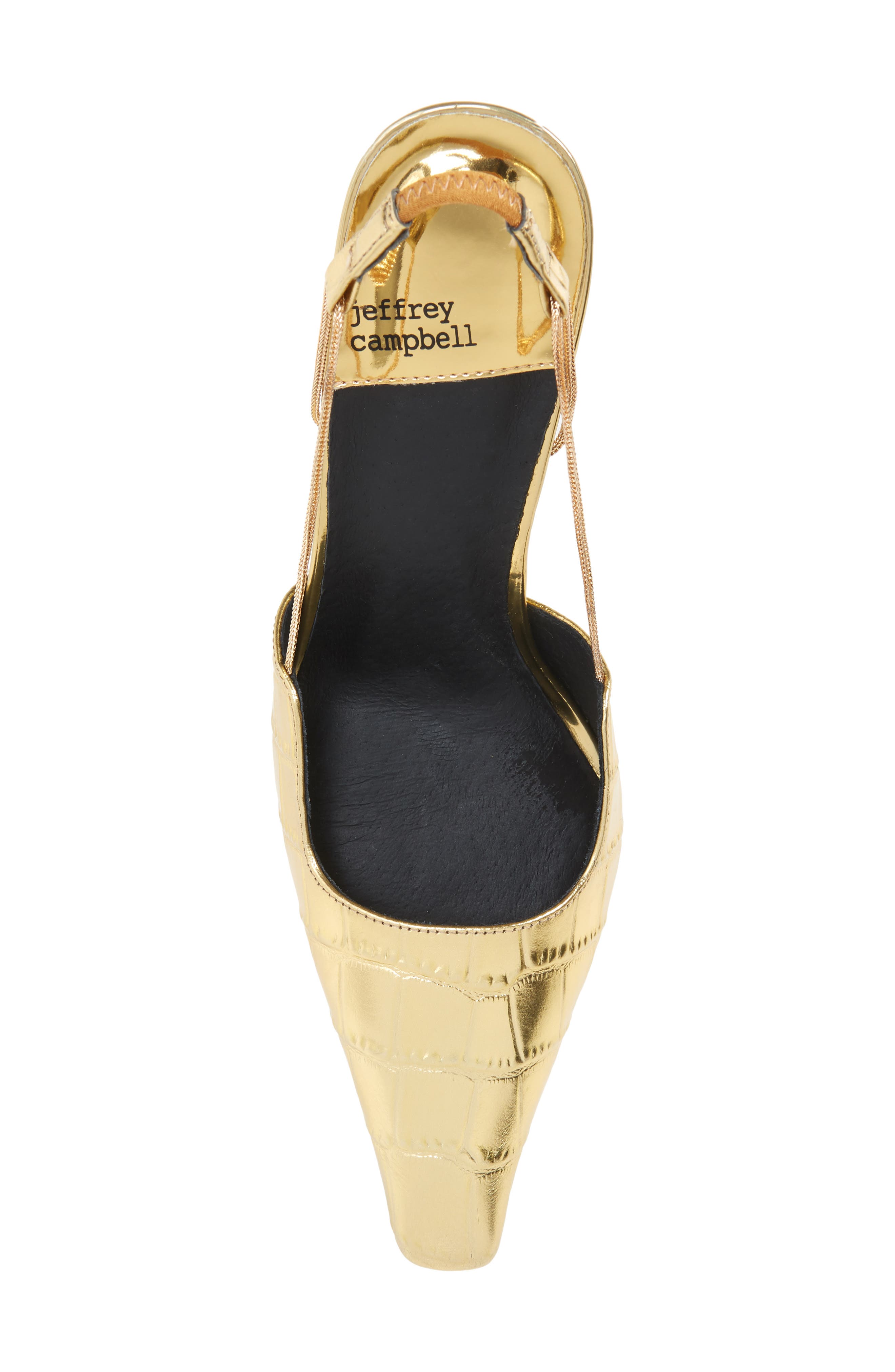 Zeta-Hi Slingback Pump, Alternate, color, GOLD CROCO