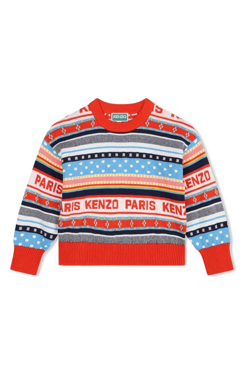 Kids' Stripe Crewneck Sweater (Little Kid & Big Kid)