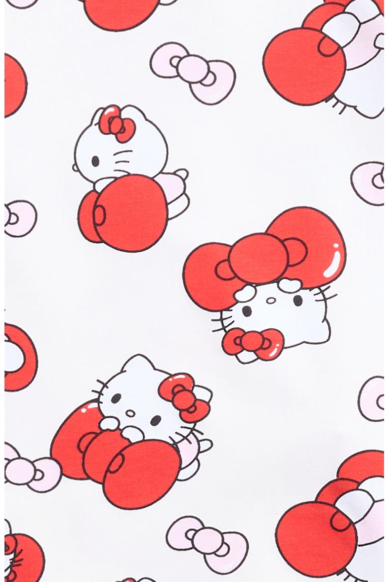 x Hello Kitty Kids' Fitted Two-Piece Pajamas, Alternate, color, CREAM