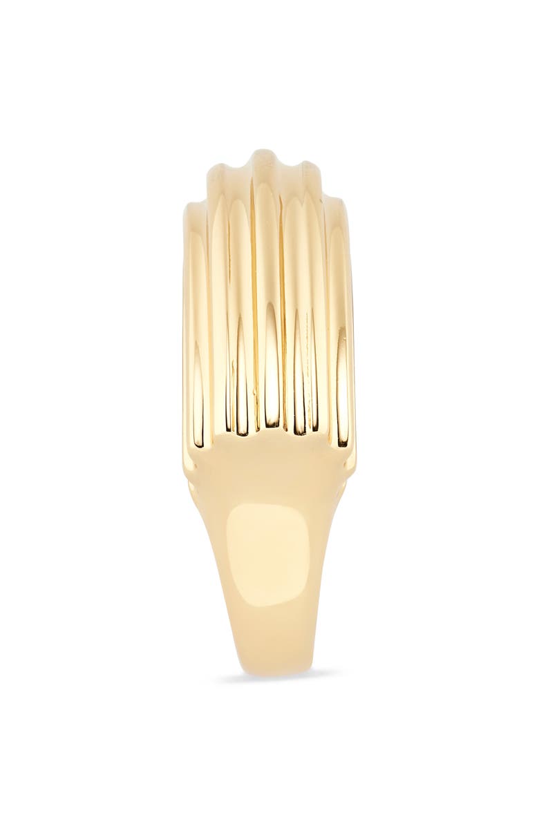 Tory Burch Ribbed Donut Ring, Alternate, color, 