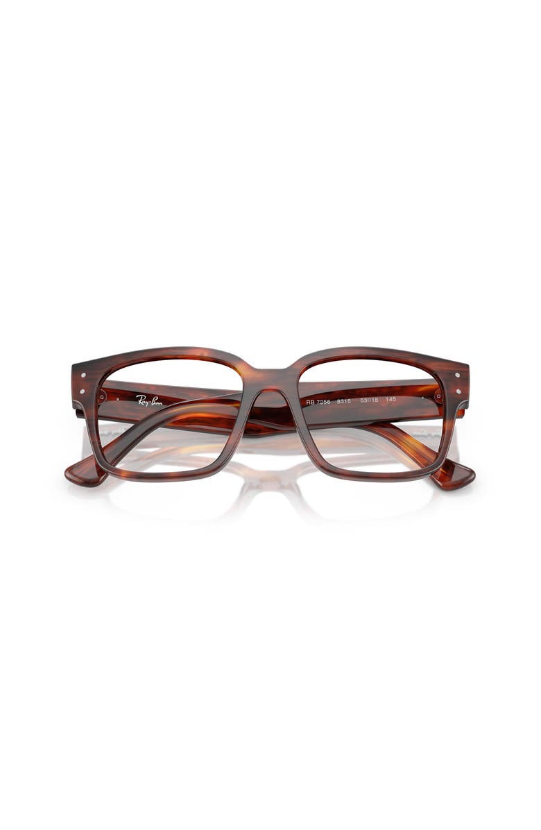 Ray-Ban 51mm Square optical glasses, Alternate, color, Brown