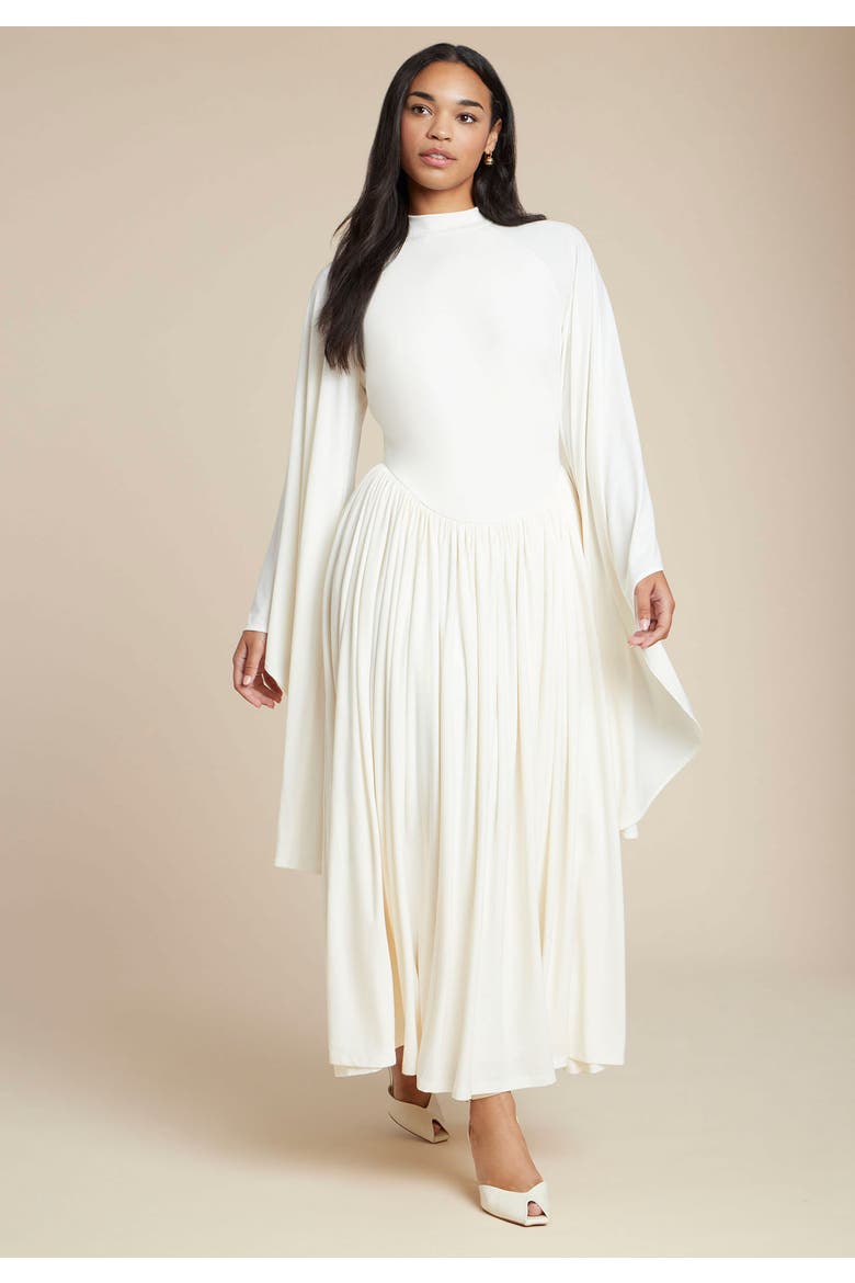 Flowy Jersey Maxi Dress, Main, color, COCONUT MILK