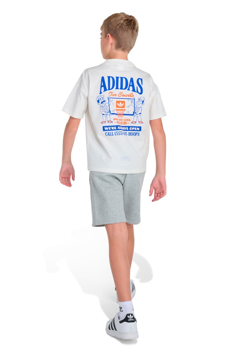 Kids' Background Graphic T-Shirt, Alternate, color, OFF WHITE