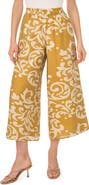 Halogen® Print Wide Leg Crop Pants