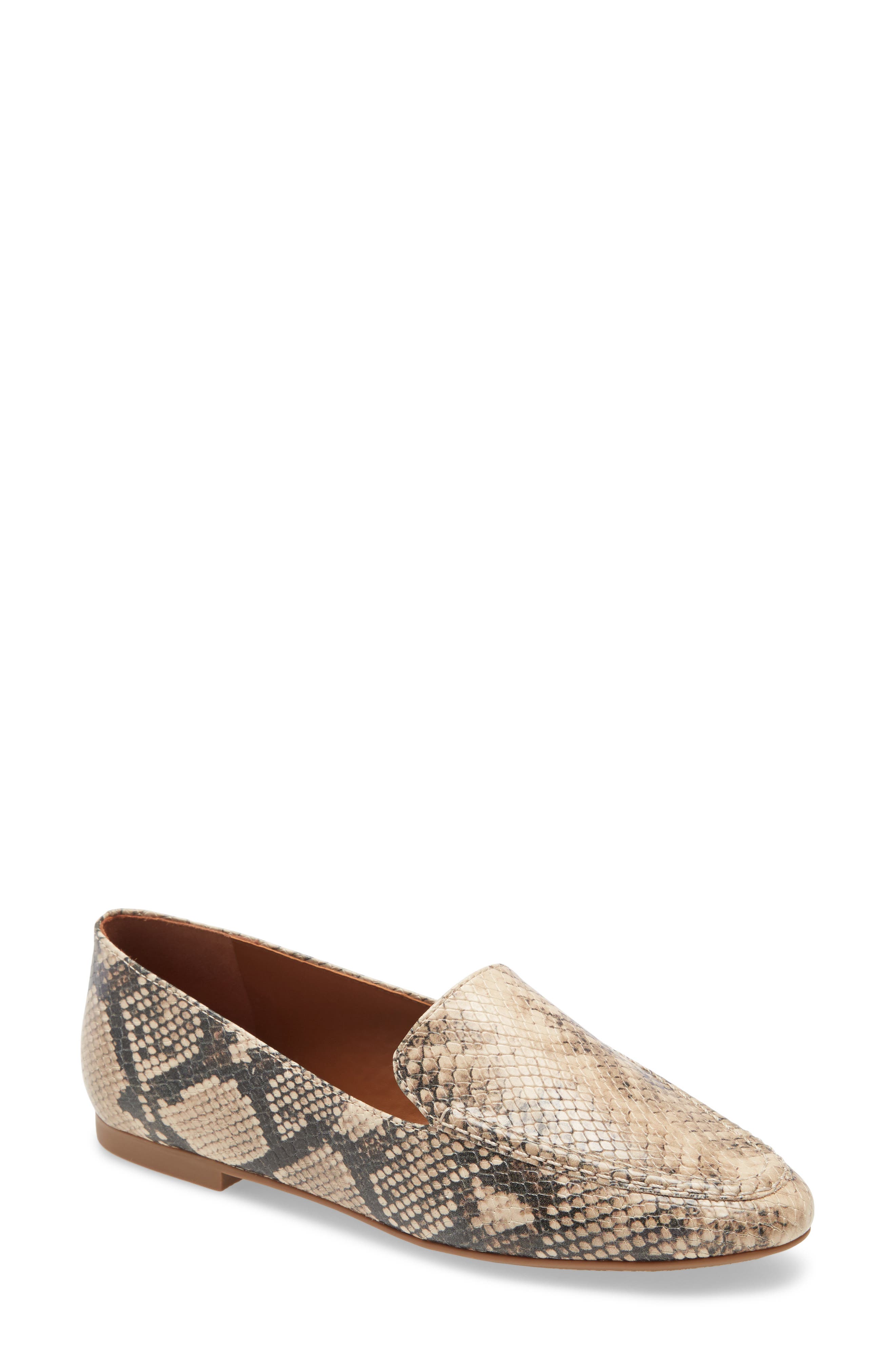 Brennan Loafer, Main, color, NATURAL SNAKE FAUX LEATHER