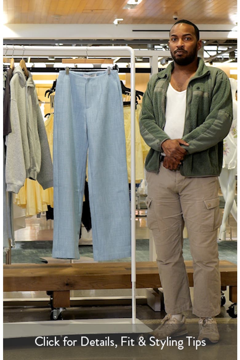 Clean Waist Relaxed Fit Tweed Pants video