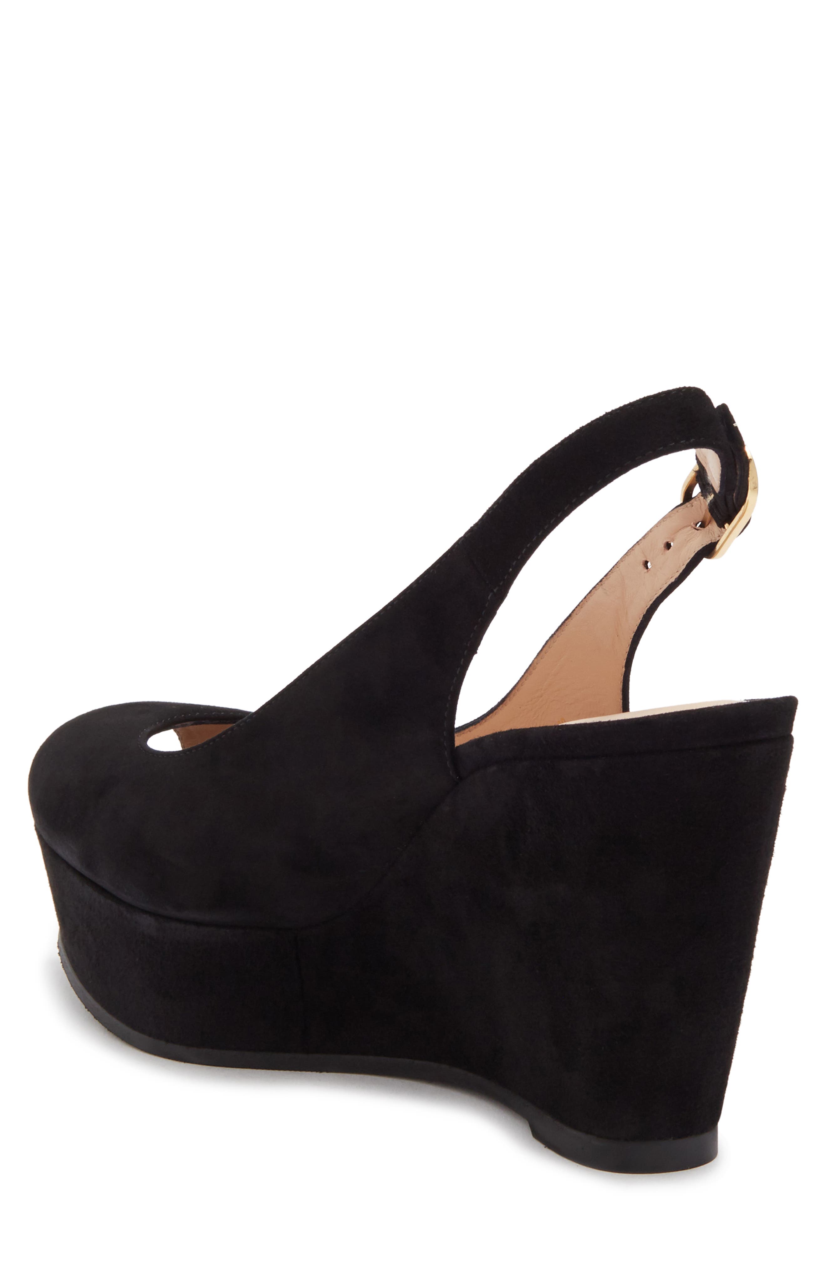 Stuart Weitzman Rinna Suede Wedge, Alternate, color, 