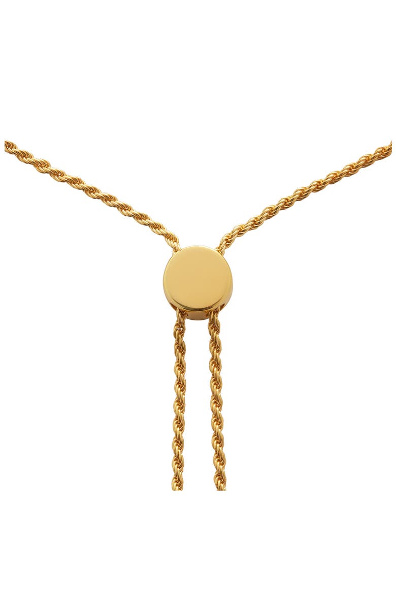 Chain Link Friendship Slider Bracelet, Alternate, color, 18CT GOLD VERMEIL