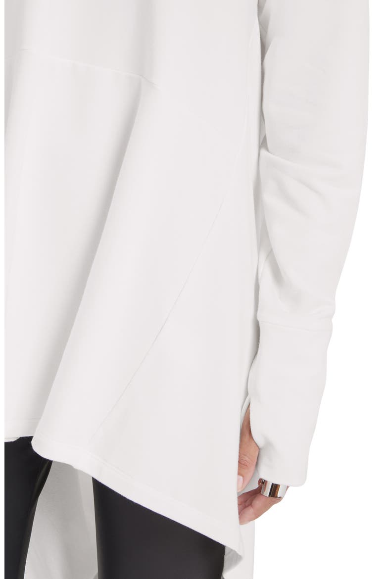 Firenze Oversize French Terry Hoodie, Alternate, color, CREAM