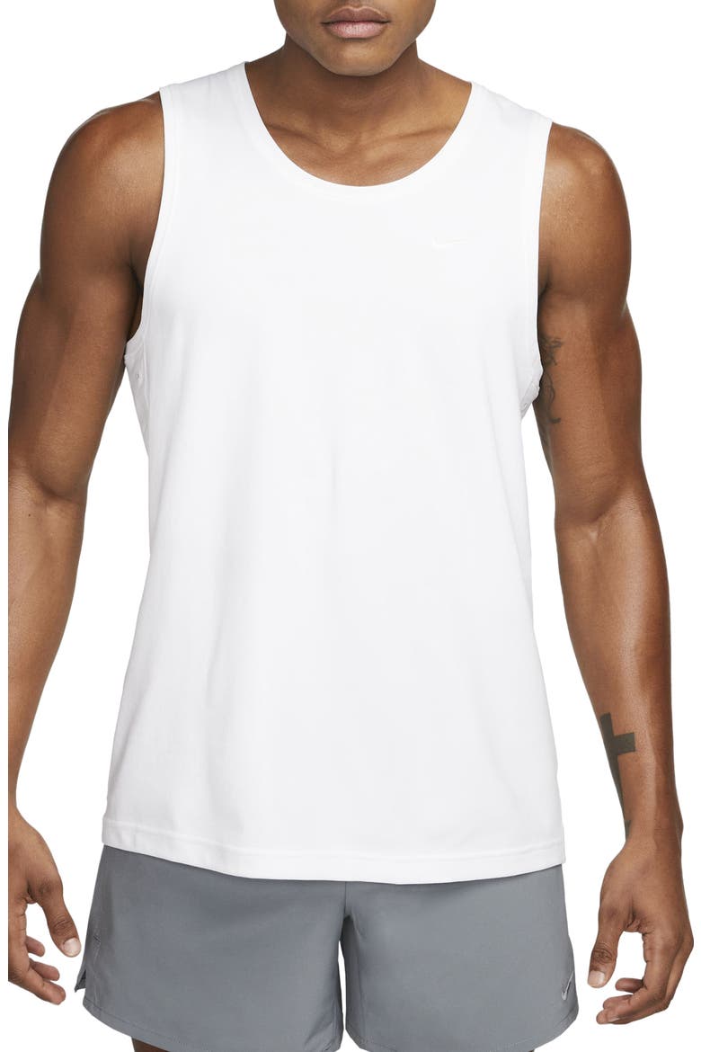 Dri-FIT Primary Training Tank, Main, color, 100 WHITE/WHITE