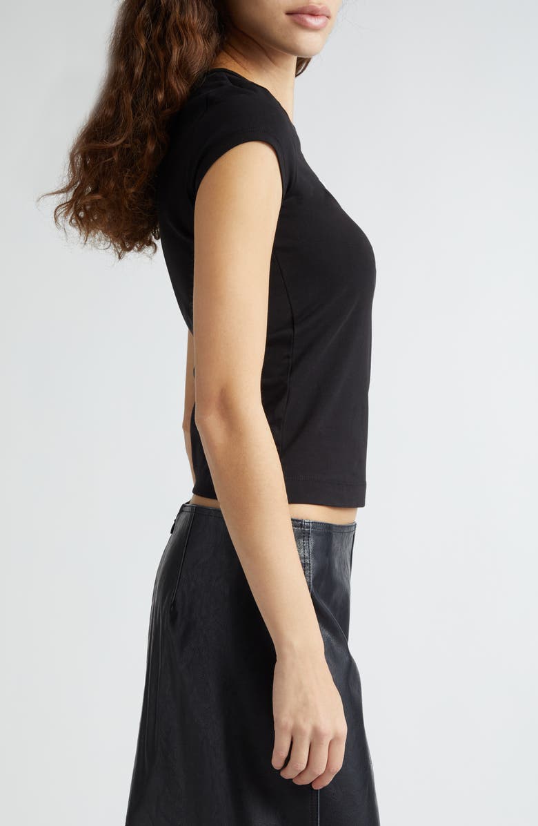 DIESEL<sup>®</sup> T-Angie Embroidered Logo Cutout T-Shirt, Alternate, color,