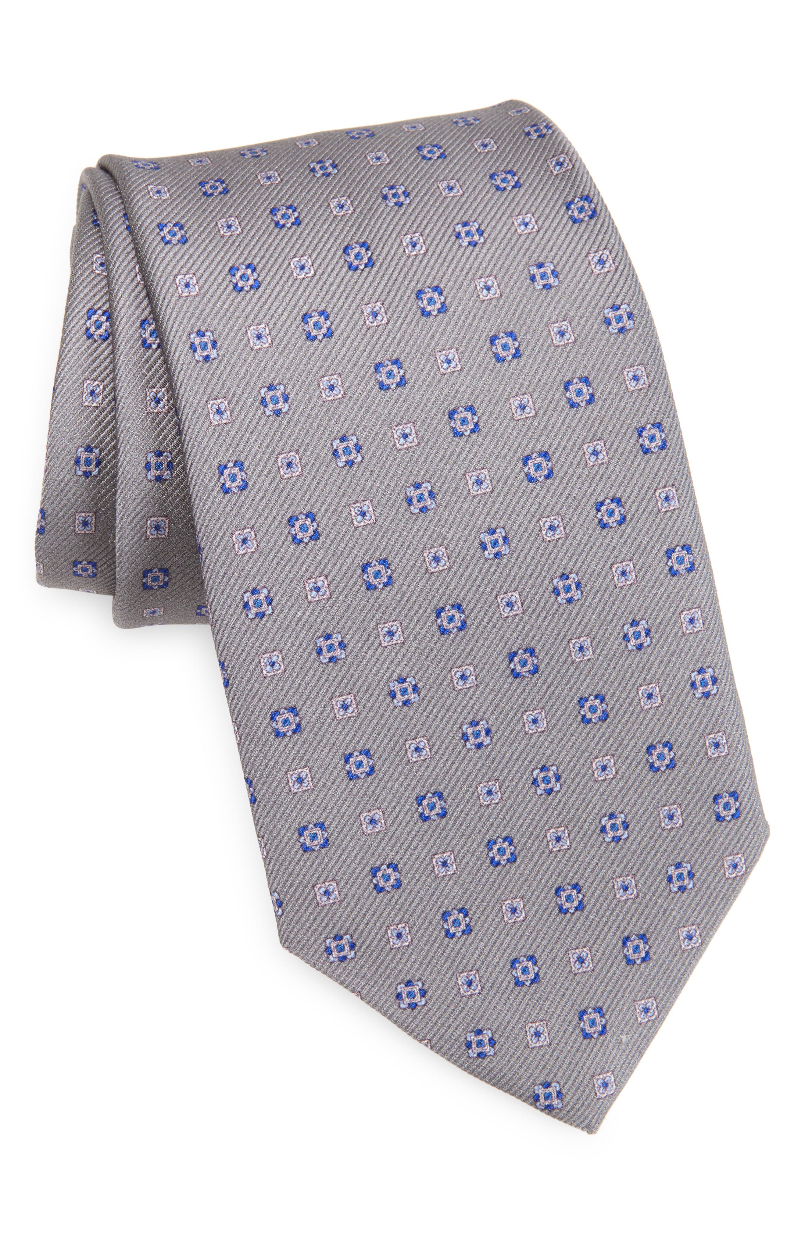 David Donahue Neat Silk Tie