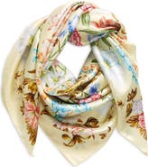 Echo Flourish Silk Square Scarf