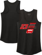 23XI Racing Women's 23XI Racing  Black Bubba Wallace Racer Back Tri-Blend Tank Top