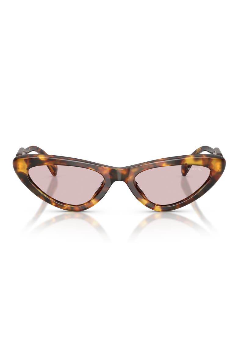 55mm Cat Eye Sunglasses, Main, color, HONEY HAVANA / PINK