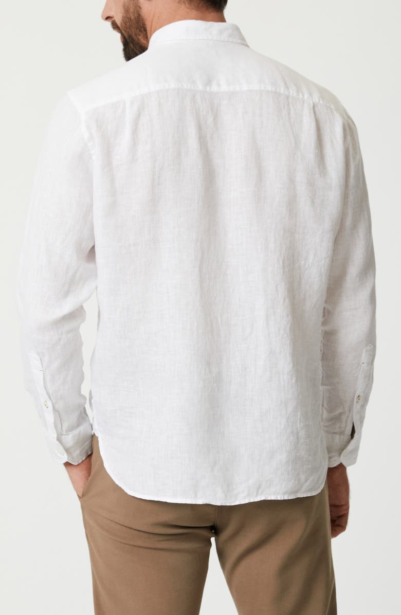 34 Heritage Linen Chambray Button-Up Shirt, Alternate, color, Bright White