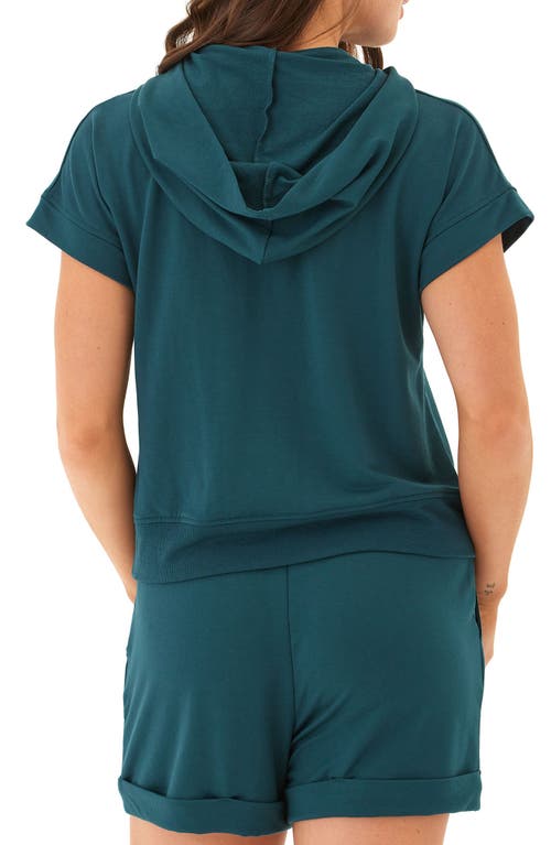 Threads 4 Thought Sammie Short Sleeve Hoodie In Green