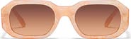 QUAY Hyped Up 38mm Square Sunglasses