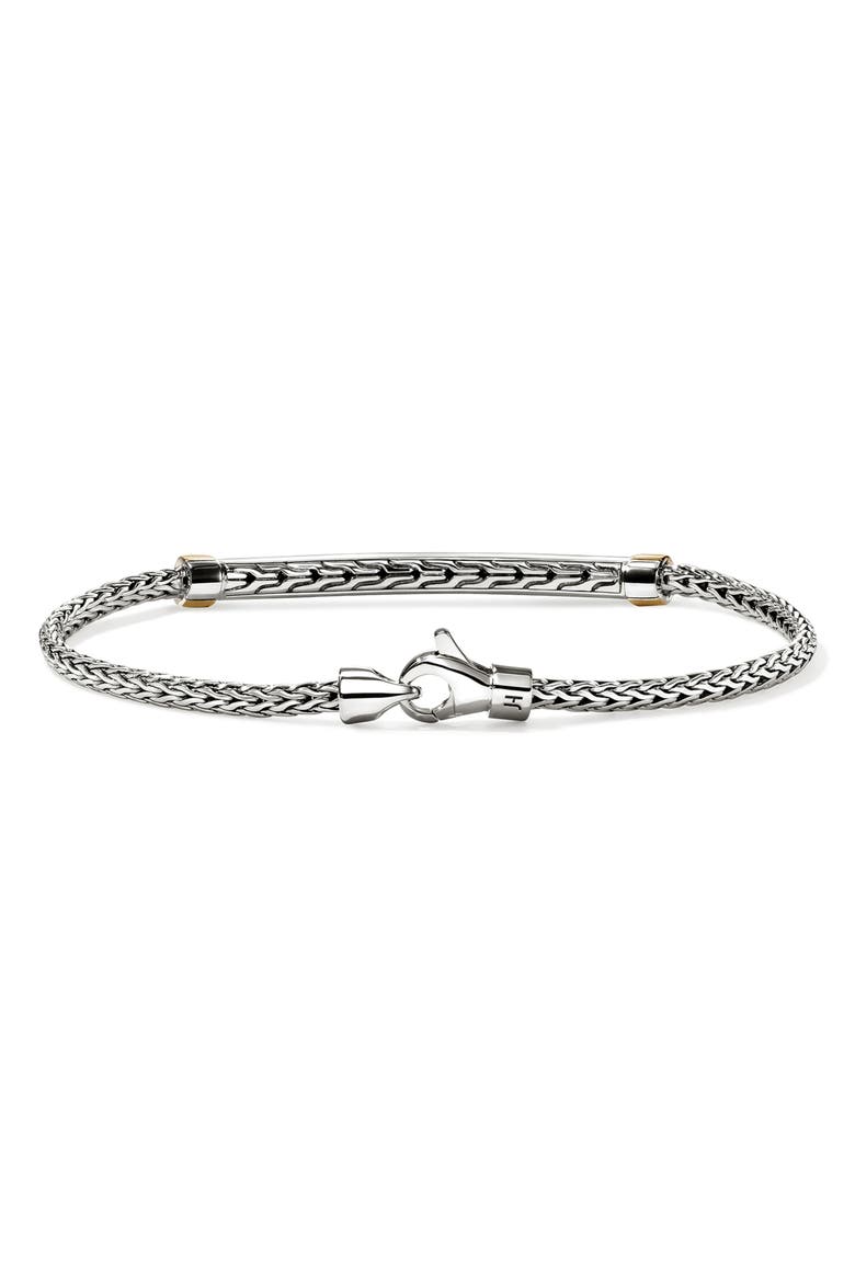 JH Essentials Sapphire Pavé Bracelet, Alternate, color, SILVER/ GOLD/ BLACK SAPPHIRE