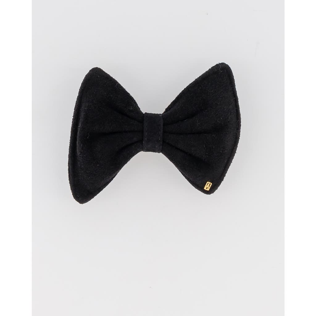 Shop Alexandre De Paris Suede Hair Bow Barette