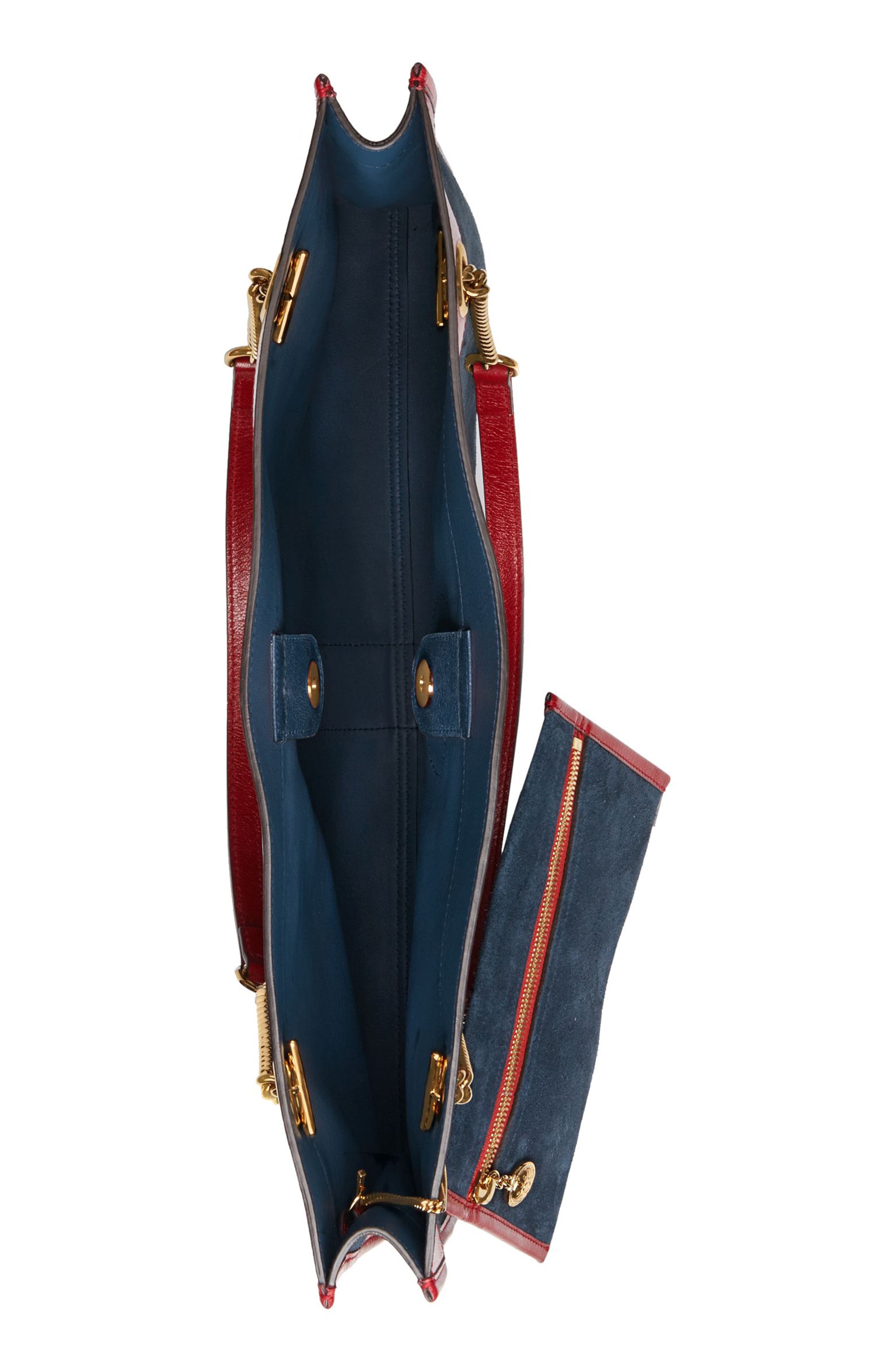 Gucci Large Rajah Suede Tote, Alternate, color, 