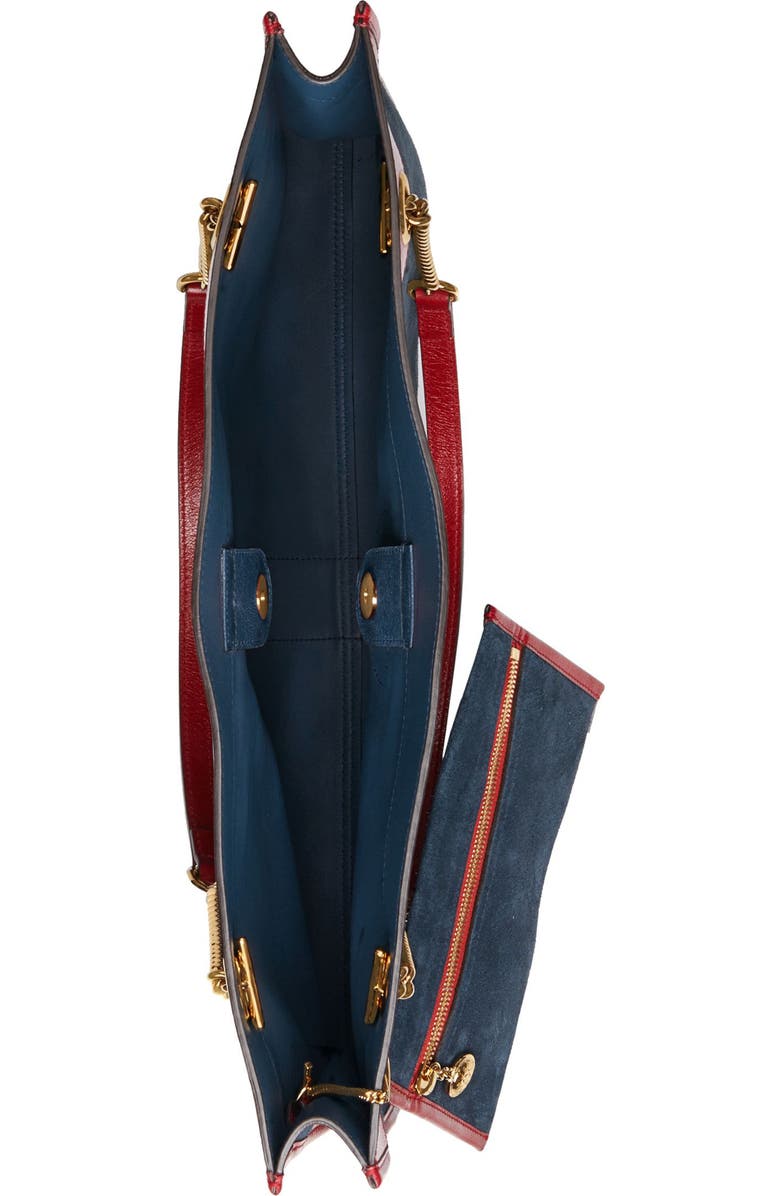 Gucci Large Rajah Suede Tote, Alternate, color,